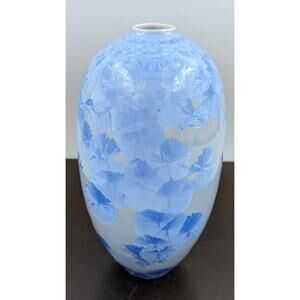 Sid Oakley Porcelain Vase in Crystalline Glaze, NC Pottery 8.5"H